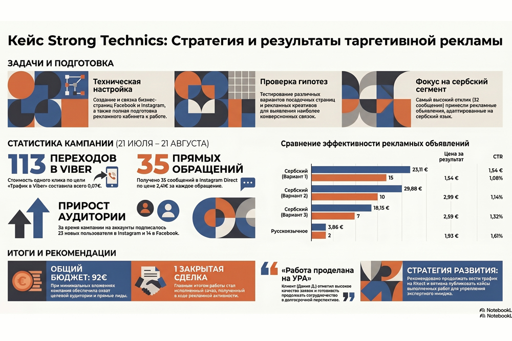 Meta Ads for Strong Technics (Montenegro)